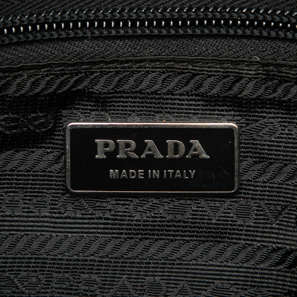 Pre-Loved Prada Saffiano Trimmed Tessuto Double Zip Crossbody - Picture 5 of 6